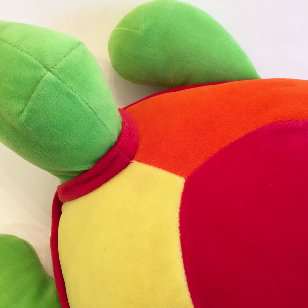 Vintage Rainbow Shell Plush Turtle (RARE) - Picture 4 of 8